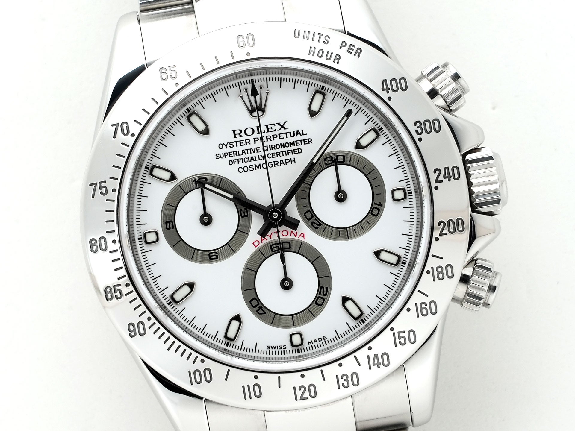 Pre-owned Rolex Daytona Ref. 116520 Stainless Steel White Dial csurmccy