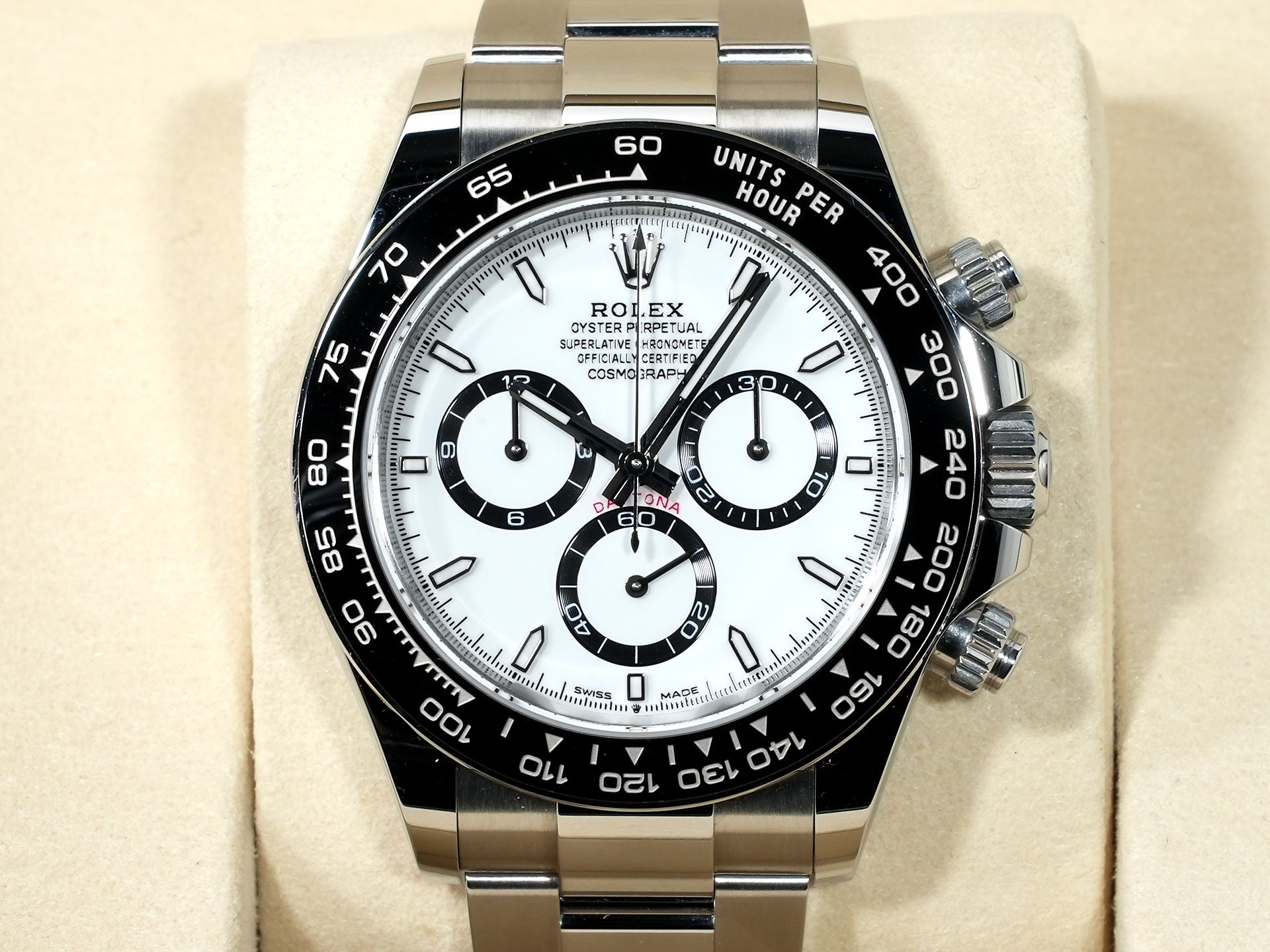 ロレックス デイトナ Ref.126500LN ステンレススチール ホワイト文字盤 美中古 cduzcvxf