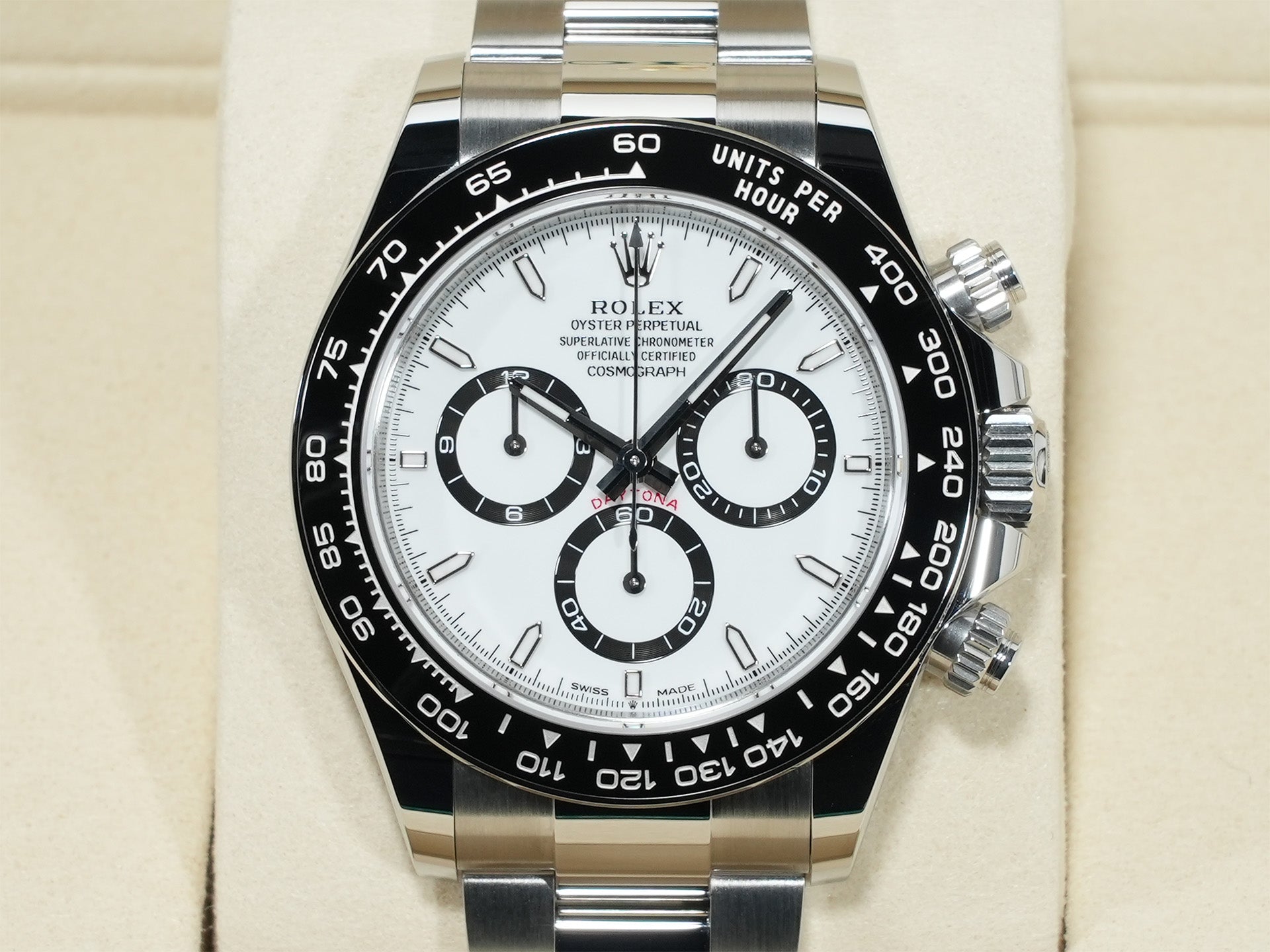 ロレックス デイトナ Ref.126500LN ステンレススチール ホワイト文字盤 未使用 8s4ppnaa