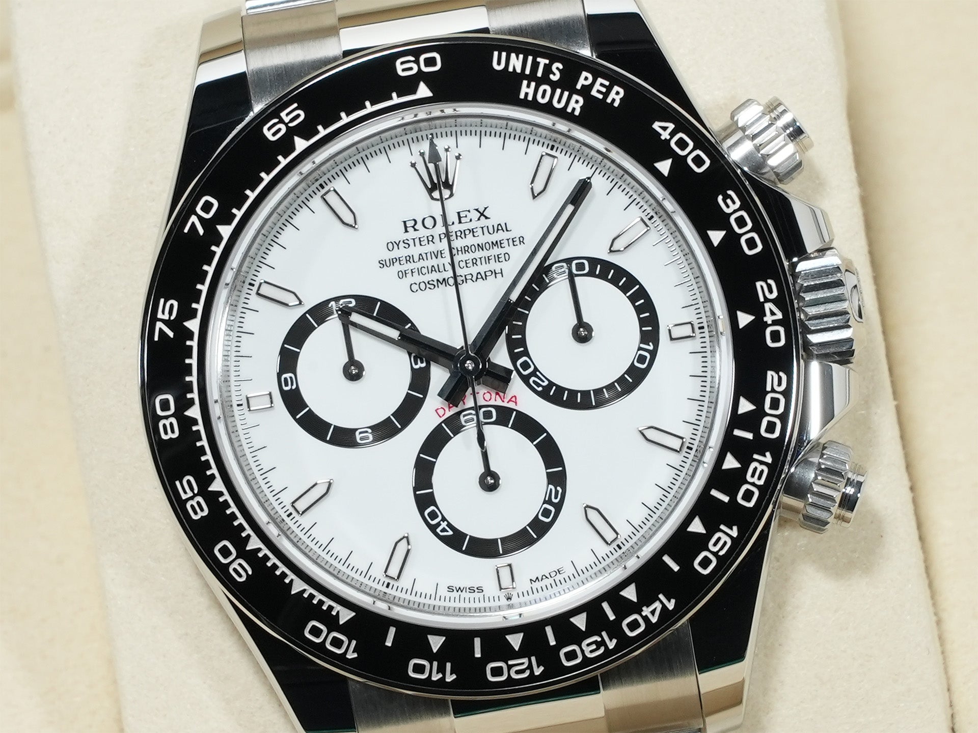 ロレックス デイトナ Ref.126500LN ステンレススチール ホワイト文字盤 未使用 8s4ppnaa