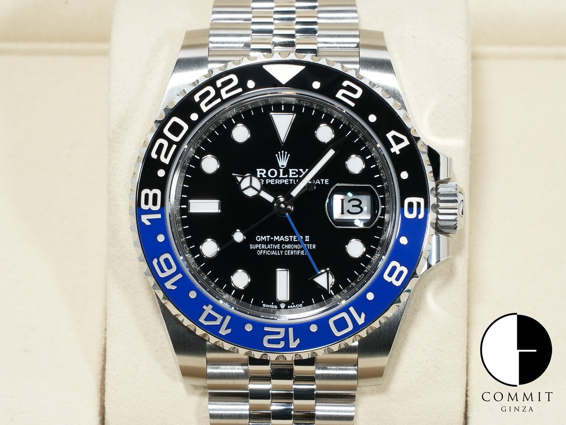 ロレックス GMTマスターII Ref.126710BLNR ステンレススチール ブラック文字盤 ジュビリーブレスレット 未使用 hs866e79