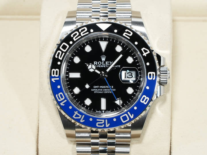 ロレックス GMTマスターII Ref.126710BLNR ステンレススチール ブラック文字盤 ジュビリーブレスレット 未使用 hs866e79
