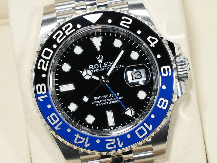 ロレックス GMTマスターII Ref.126710BLNR ステンレススチール ブラック文字盤 ジュビリーブレスレット 未使用 hs866e79