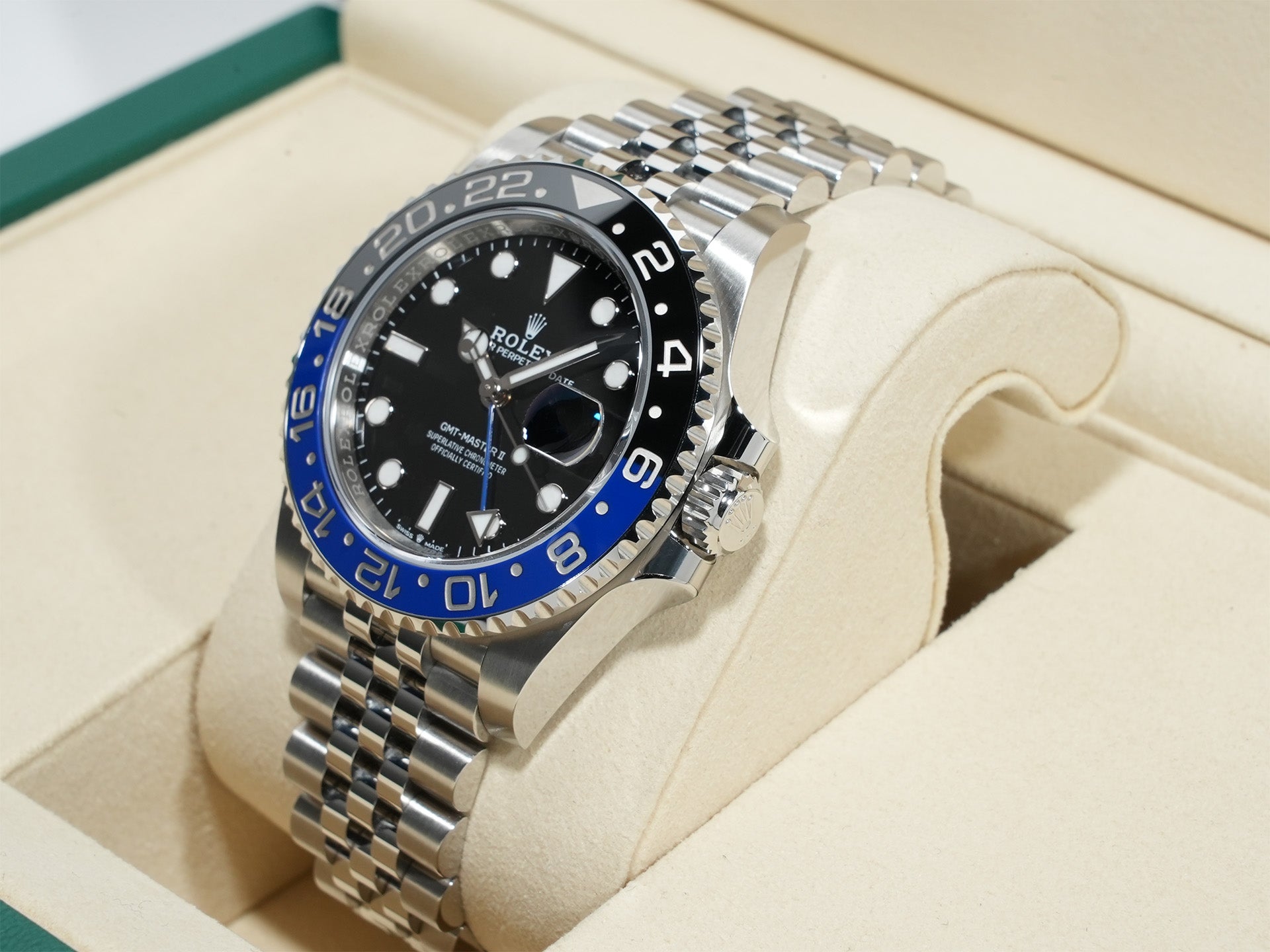 ロレックス GMTマスターII Ref.126710BLNR ステンレススチール ブラック文字盤 ジュビリーブレスレット 未使用 hs866e79