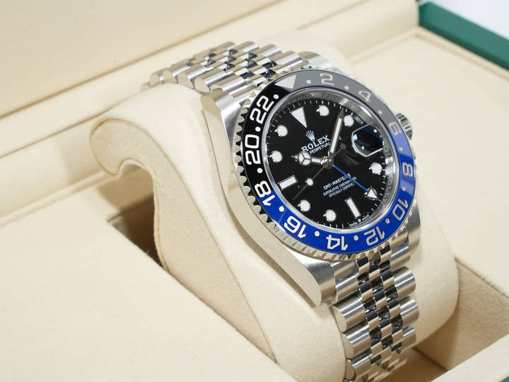 ロレックス GMTマスターII Ref.126710BLNR ステンレススチール ブラック文字盤 ジュビリーブレスレット 未使用 hs866e79