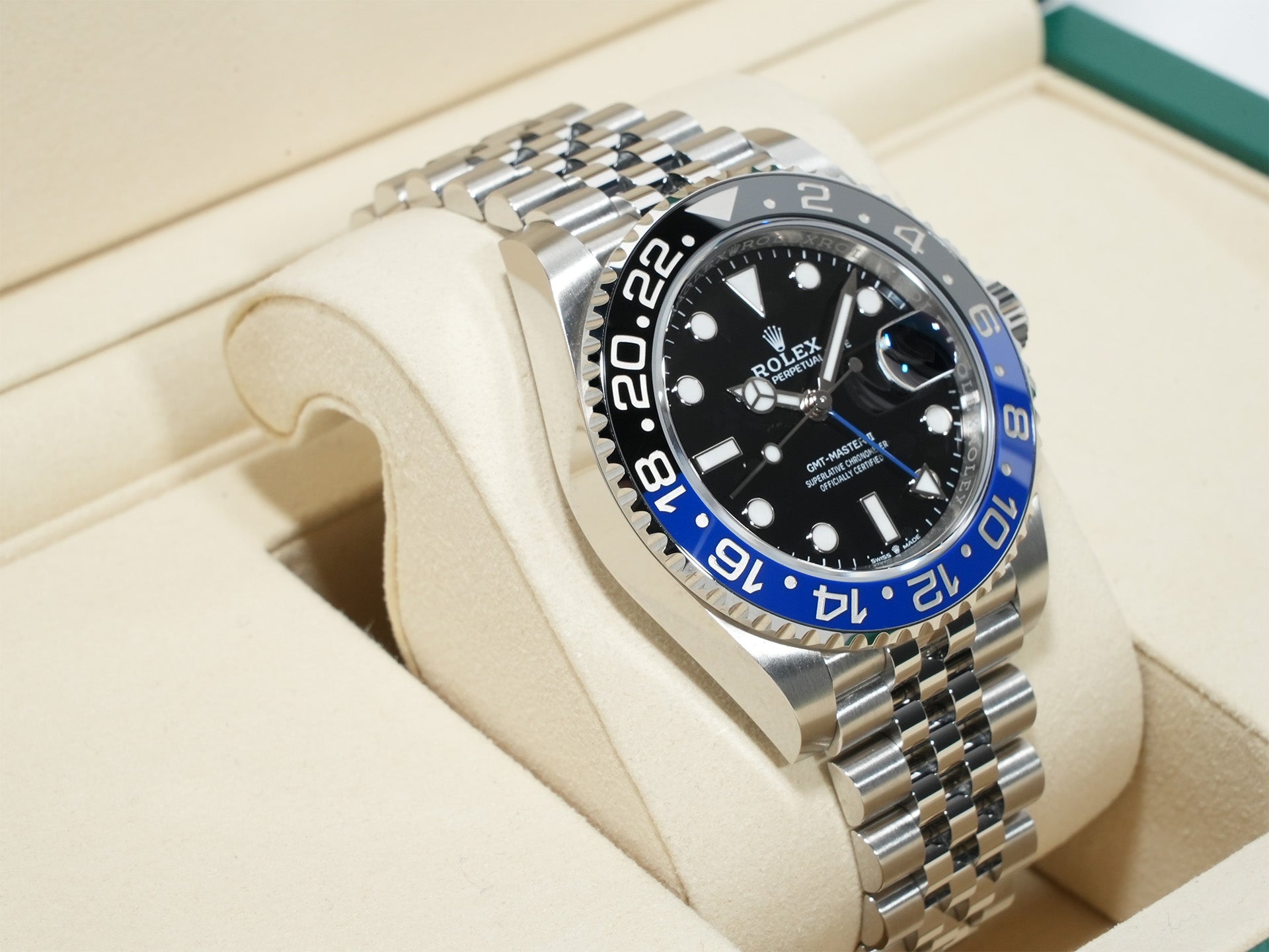 ロレックス GMTマスターII Ref.126710BLNR ステンレススチール ブラック文字盤 ジュビリーブレスレット 未使用 hs866e79
