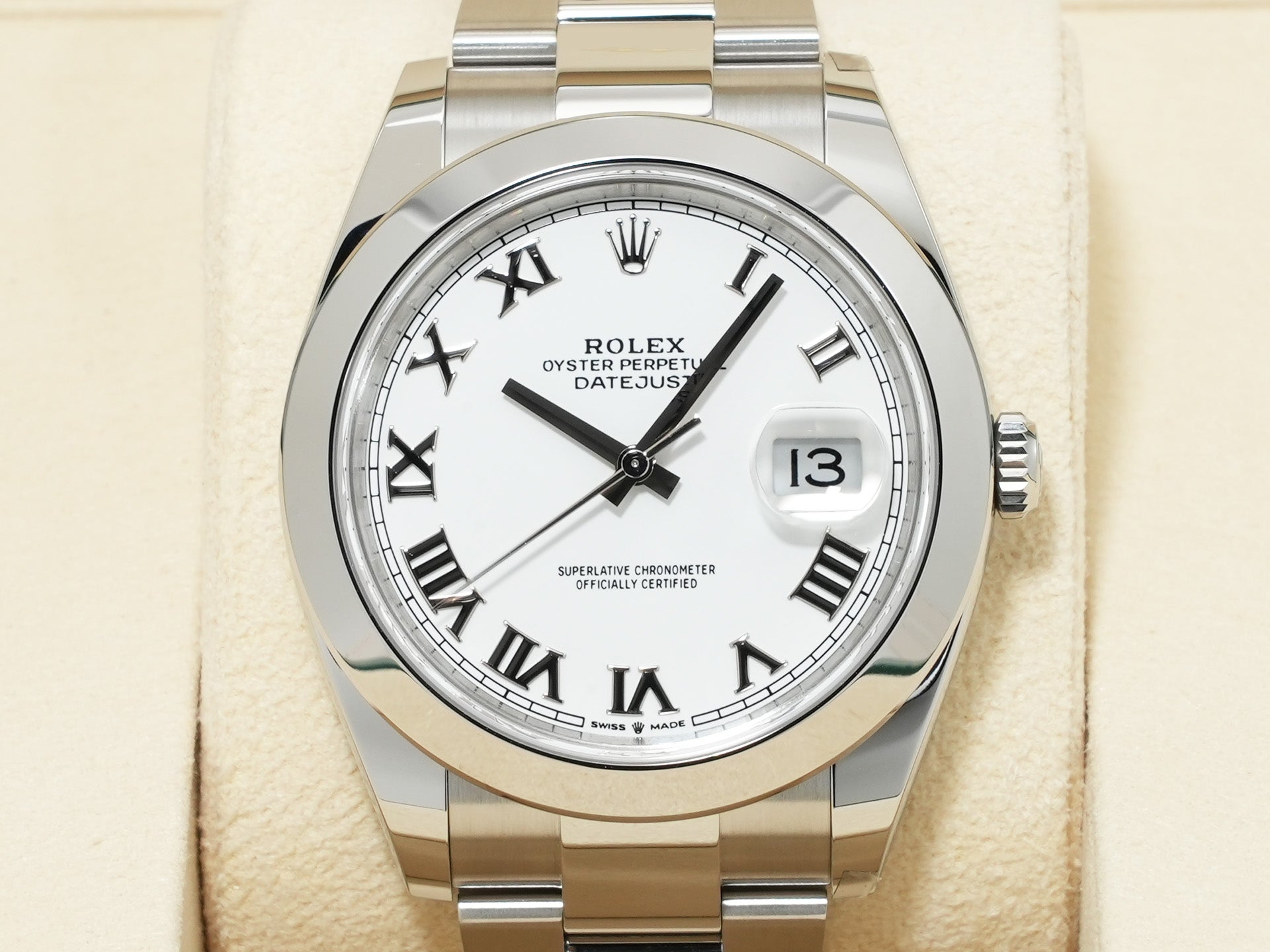 ロレックス デイトジャスト41 Ref.126300 ステンレススチール ホワイト文字盤 オイスターブレスレット 未使用 yau8wogq