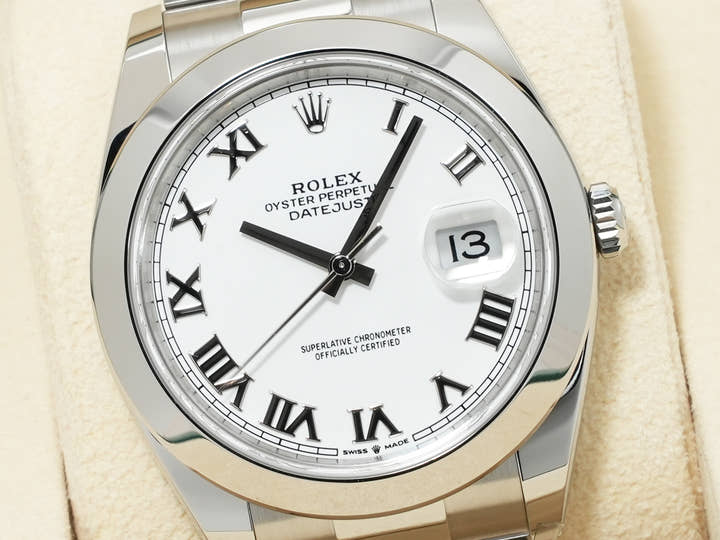 ロレックス デイトジャスト41 Ref.126300 ステンレススチール ホワイト文字盤 オイスターブレスレット 未使用 yau8wogq
