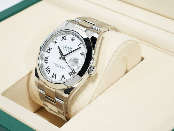 ロレックス デイトジャスト41 Ref.126300 ステンレススチール ホワイト文字盤 オイスターブレスレット 未使用 yau8wogq