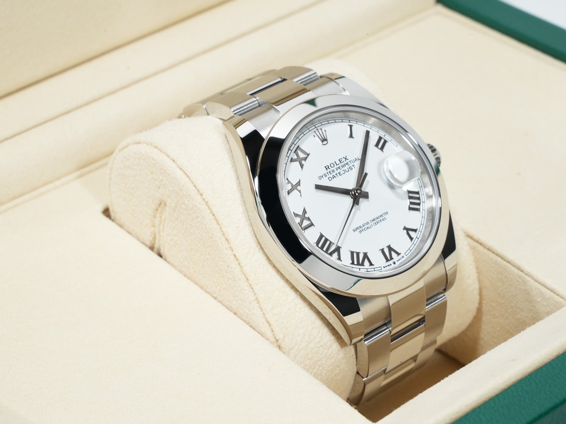 ロレックス デイトジャスト41 Ref.126300 ステンレススチール ホワイト文字盤 オイスターブレスレット 未使用 yau8wogq