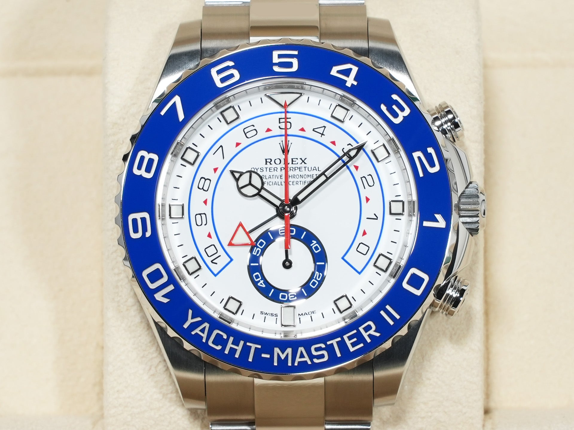 ロレックス ヨットマスターII Ref.116680 ステンレススチール ホワイト文字盤 未使用 d8djt2g3