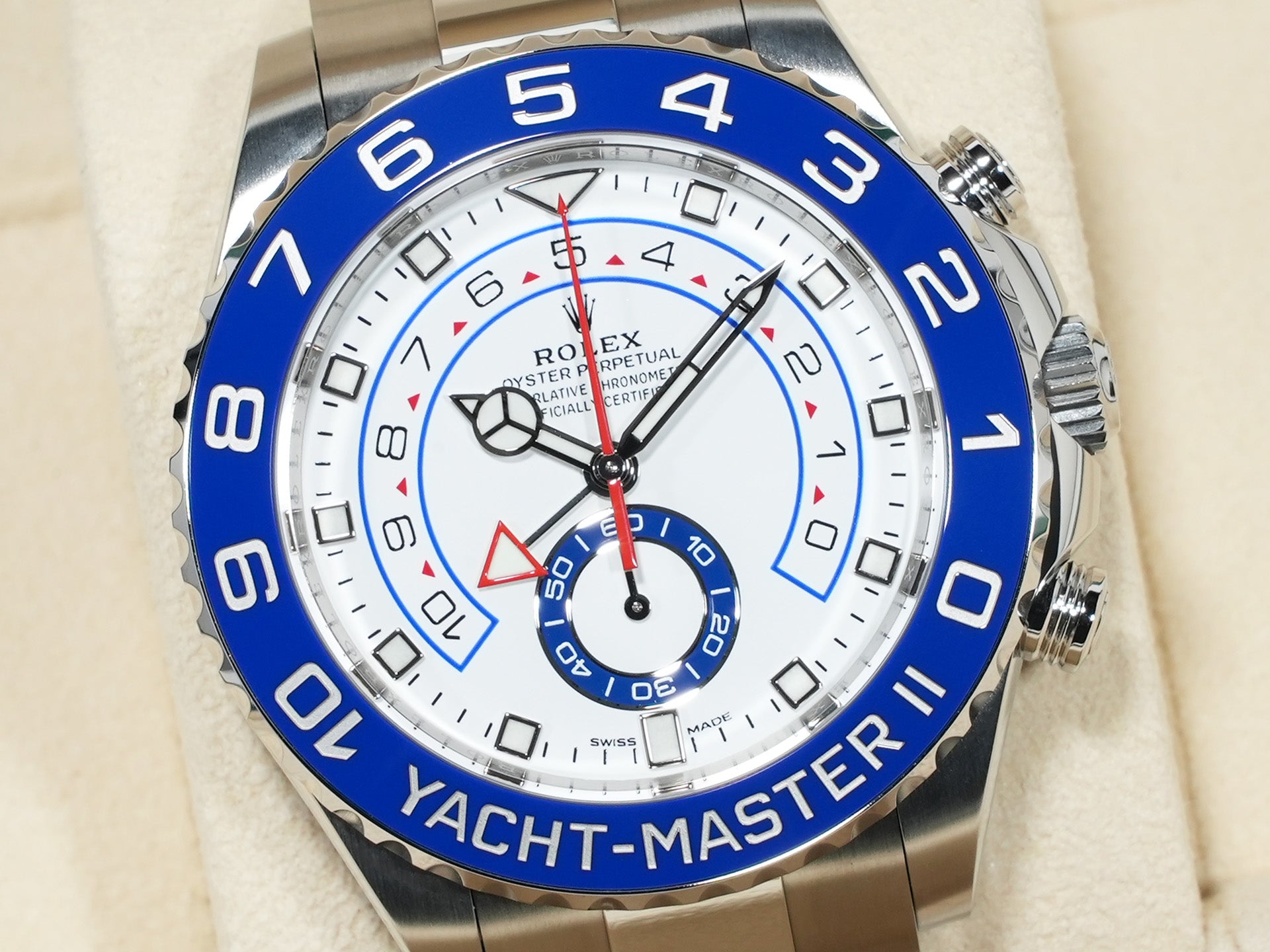 ロレックス ヨットマスターII Ref.116680 ステンレススチール ホワイト文字盤 未使用 d8djt2g3