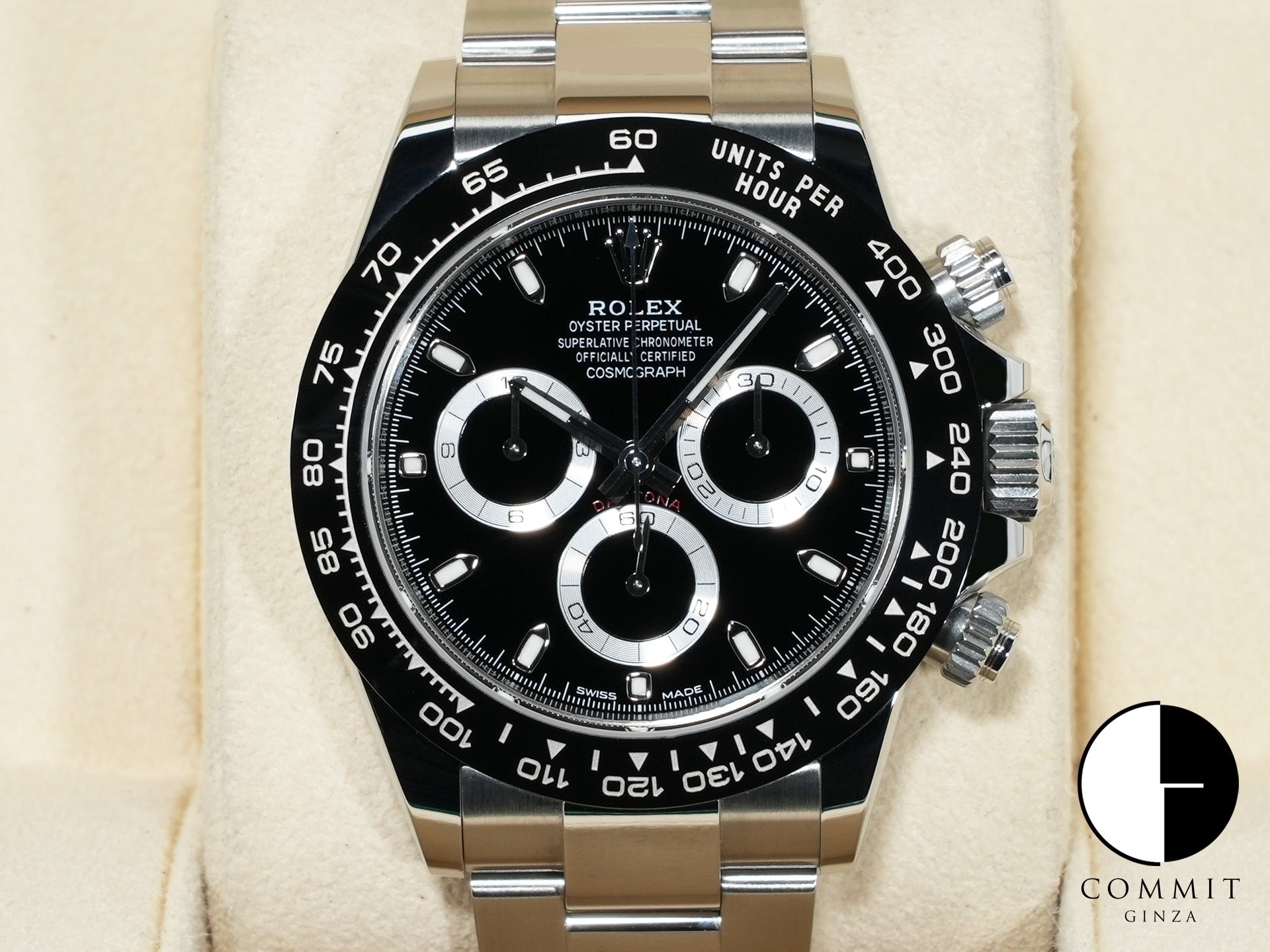 Rolex Daytona Ref. 116500LN Stainless Steel Black Dial Excellent Condition Pre-Owned qjjpigvd