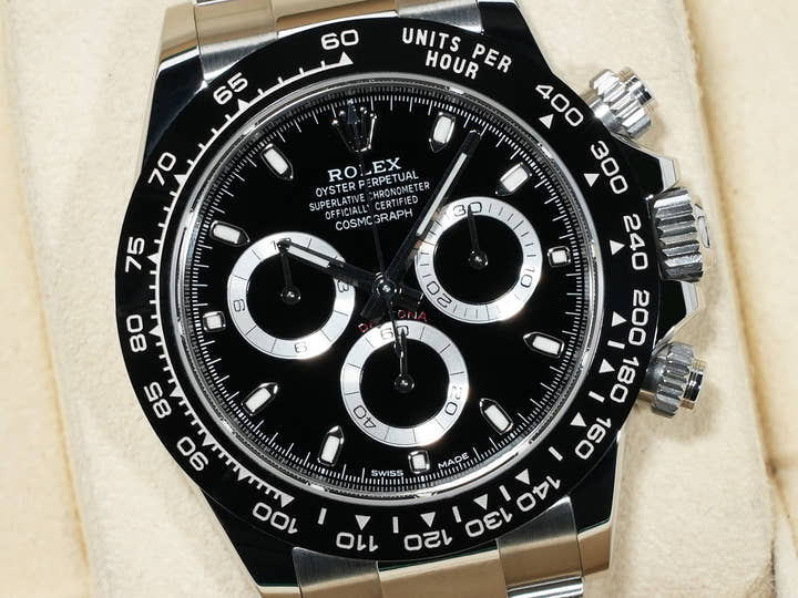 ロレックス デイトナ Ref.116500LN ステンレススチール ブラック文字盤 美中古 qjjpigvd