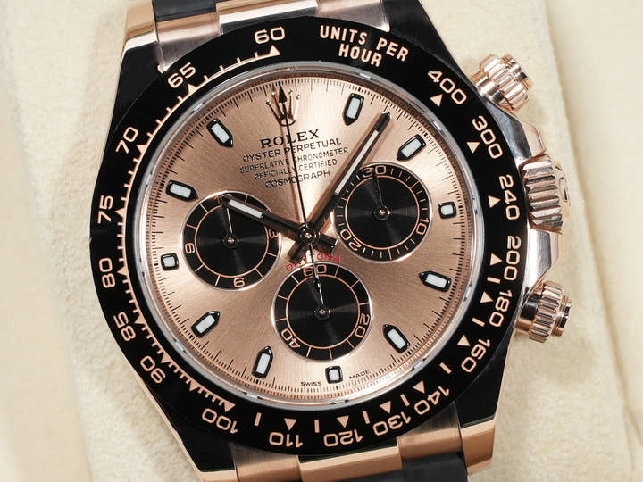 ロレックス デイトナ Ref.116515LN エバーローズゴールド ピンクxブラック文字盤 中古 f28qbiaw