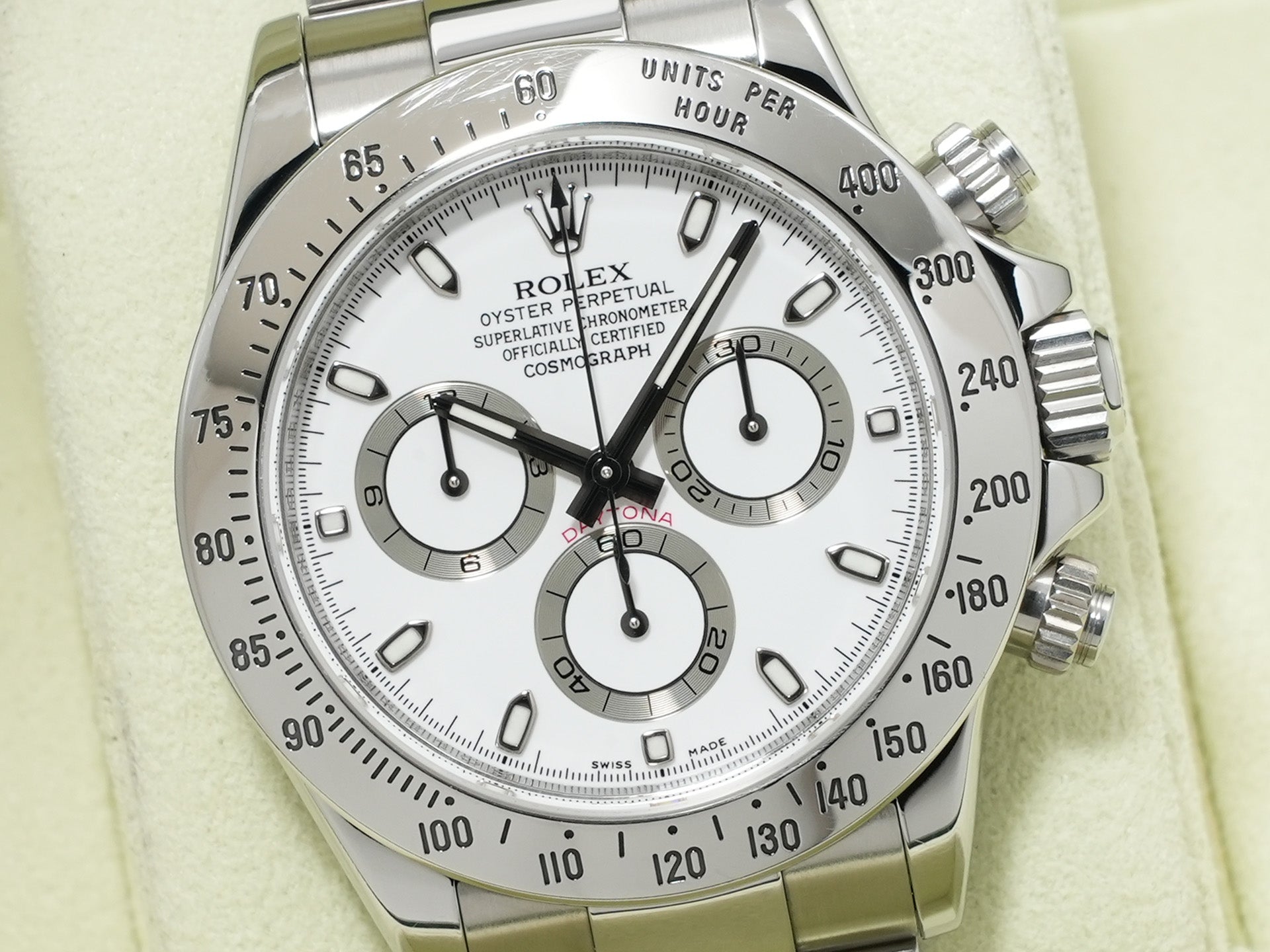 Pre-owned Rolex Daytona Ref. 116520 Stainless Steel White Dial d9uy8nzk