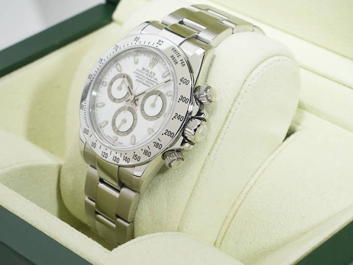 Pre-owned Rolex Daytona Ref. 116520 Stainless Steel White Dial d9uy8nzk