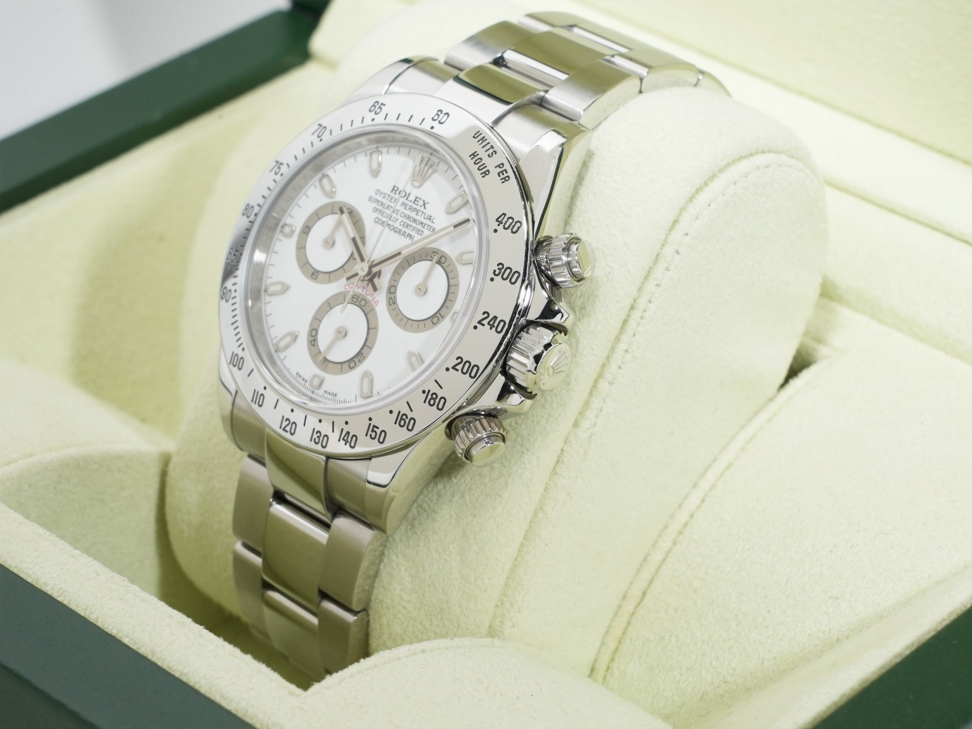 Pre-owned Rolex Daytona Ref. 116520 Stainless Steel White Dial d9uy8nzk
