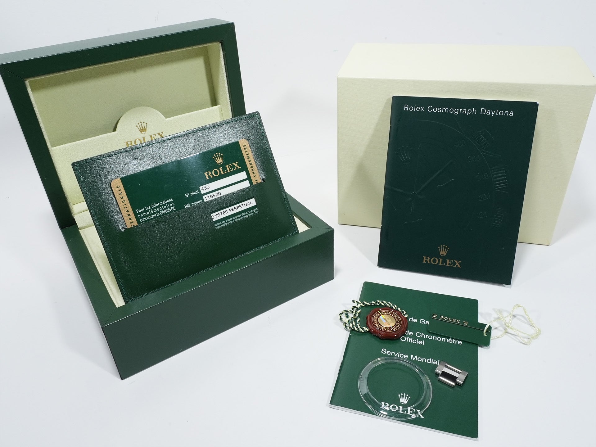 Pre-owned Rolex Daytona Ref. 116520 Stainless Steel White Dial d9uy8nzk