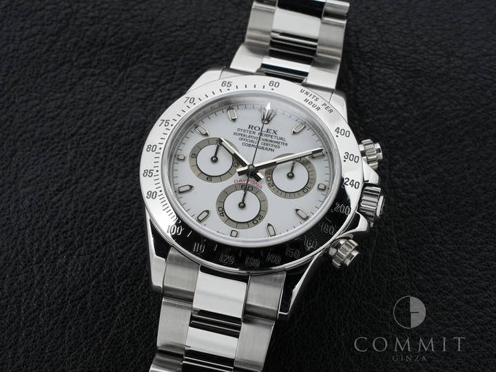 Pre-owned Rolex Daytona Ref. 116520 Stainless Steel White Dial d9uy8nzk