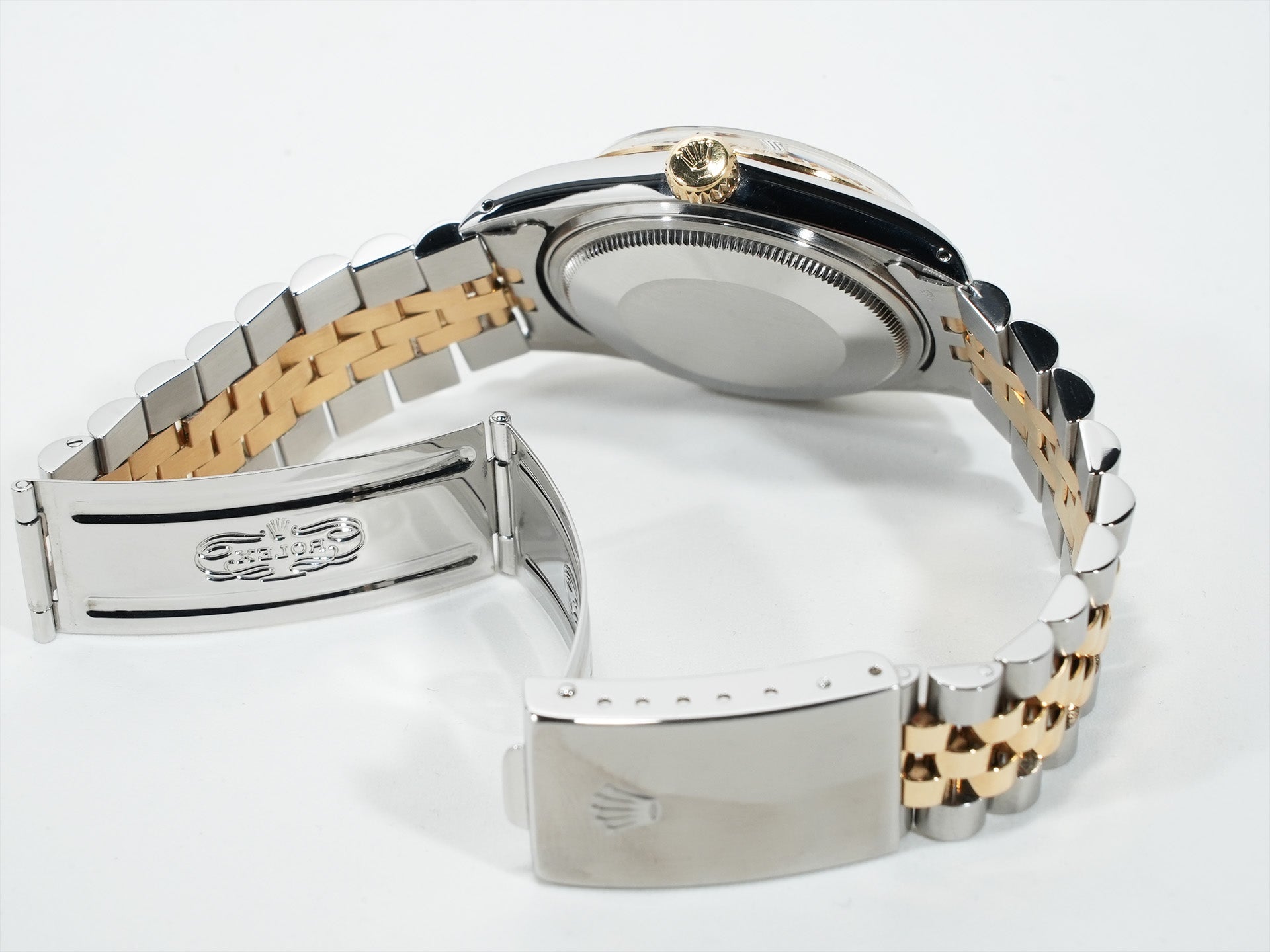 ロレックス デイトジャスト TIFFANY＆Co. Ref.16013 ステンレススチール/イエローゴールド シルバー文字盤 美中古 5xixm9ai