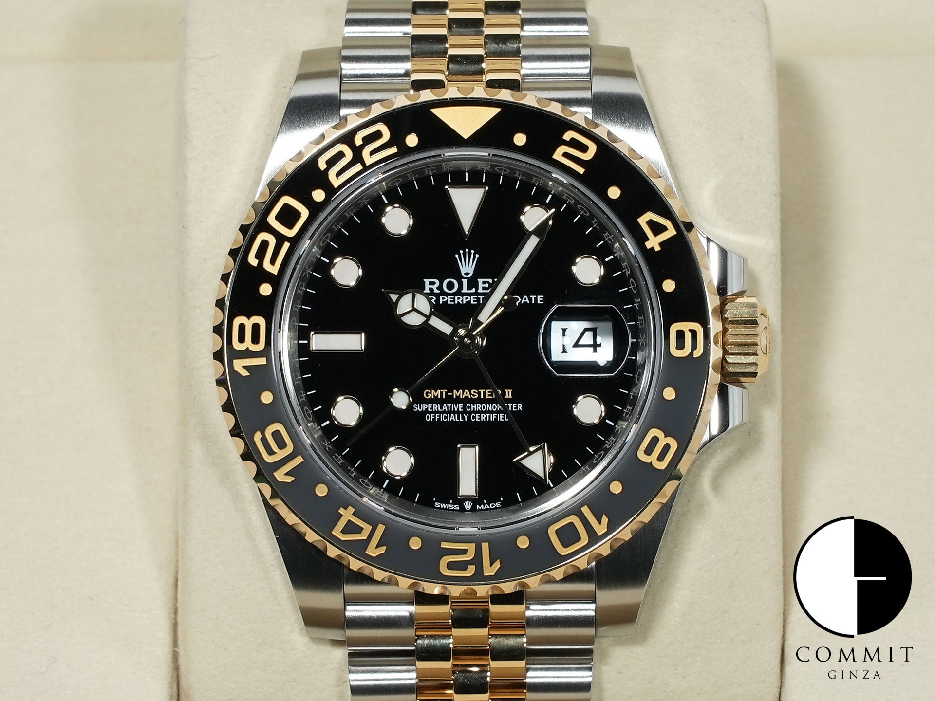 ロレックス GMTマスターII Ref.126713GRNR ステンレススチール/イエローゴールド ブラック文字盤 ジュビリーブレスレット 未使用 9ypiq4r7