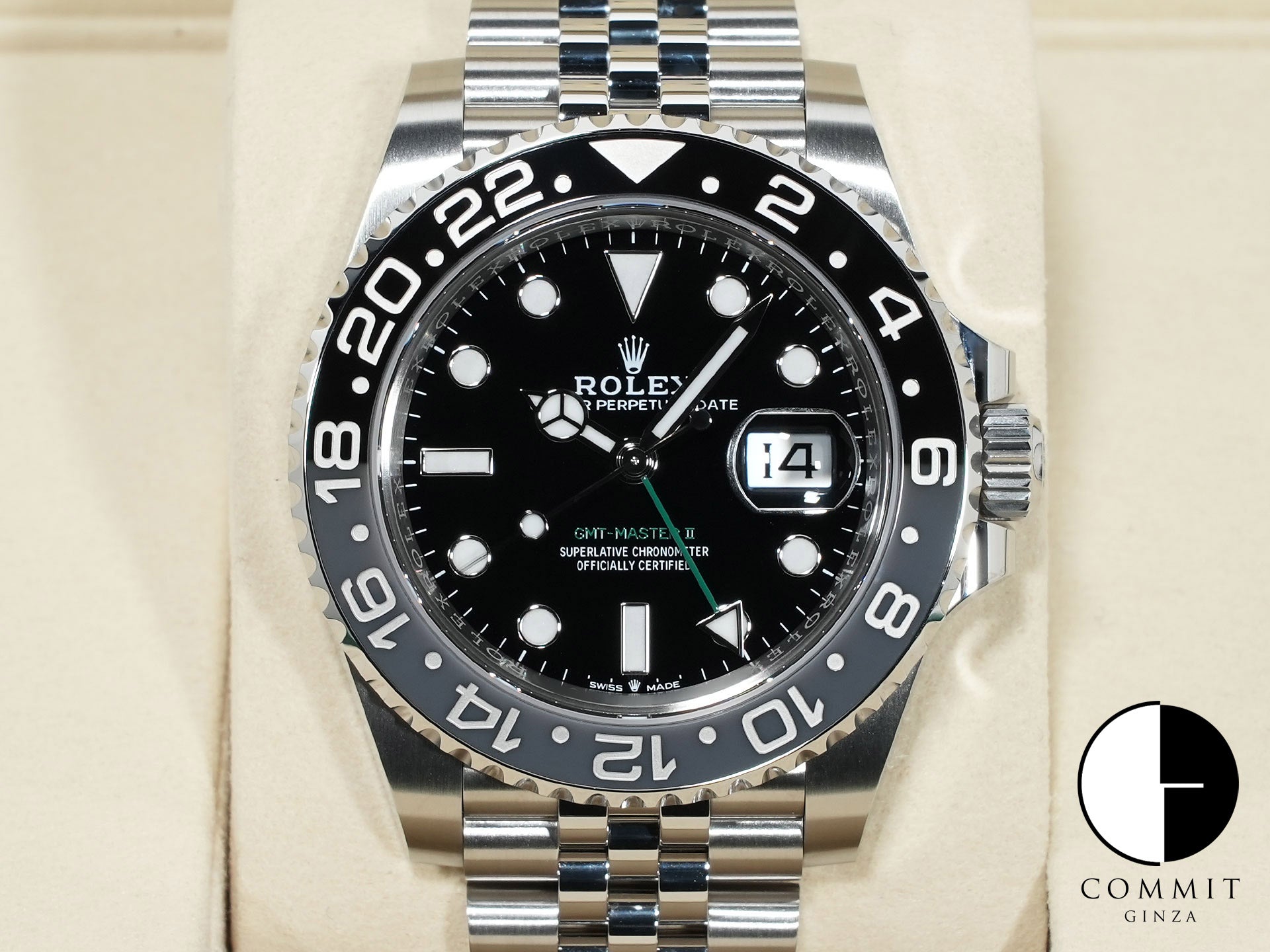 ロレックス GMTマスターII Ref.126710GRNR ステンレススチール ブラック文字盤 ジュビリーブレスレット 未使用 t8ufttaq