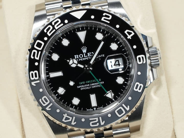 ロレックス GMTマスターII Ref.126710GRNR ステンレススチール ブラック文字盤 ジュビリーブレスレット 未使用 t8ufttaq