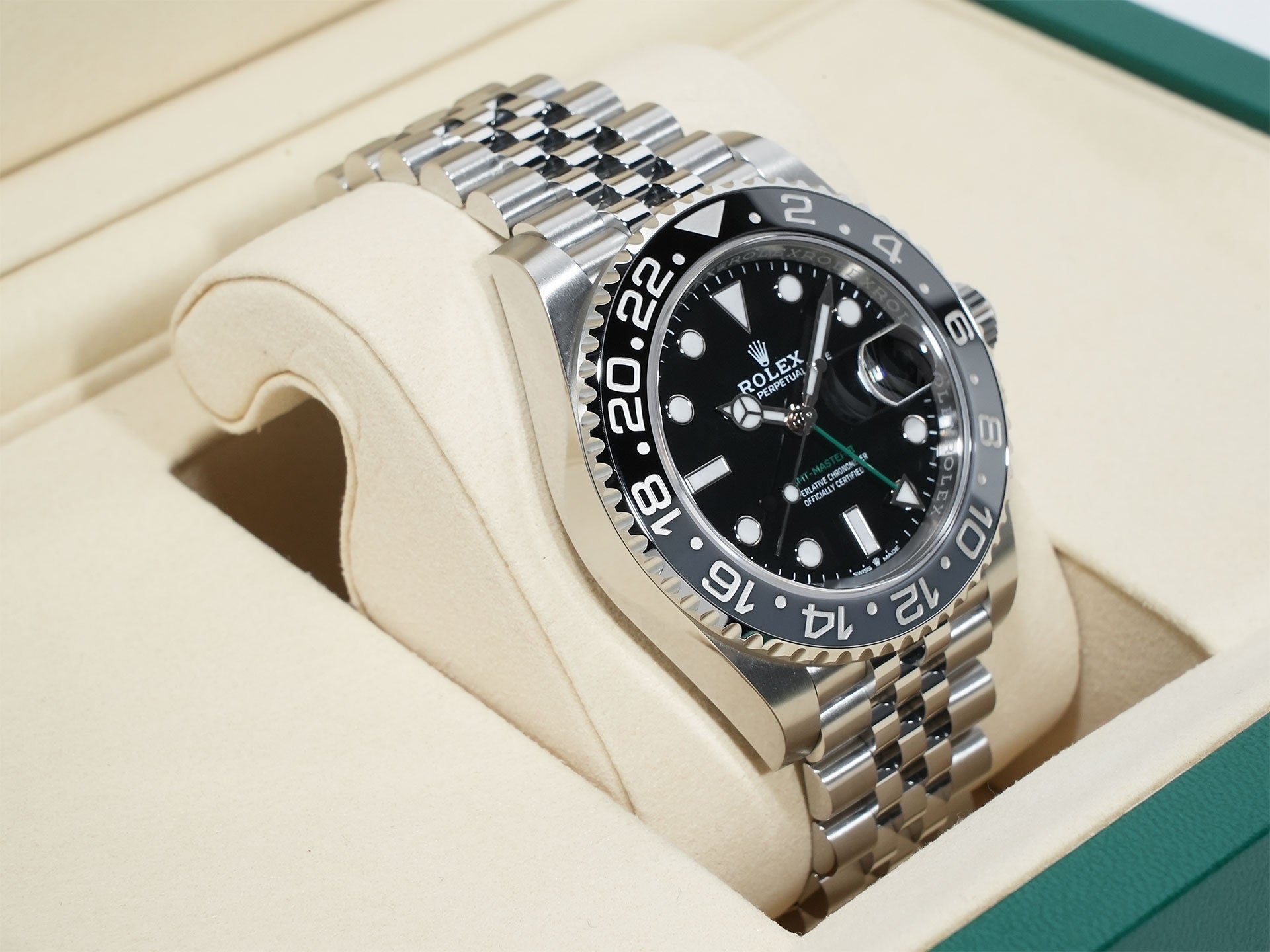 ロレックス GMTマスターII Ref.126710GRNR ステンレススチール ブラック文字盤 ジュビリーブレスレット 未使用 t8ufttaq