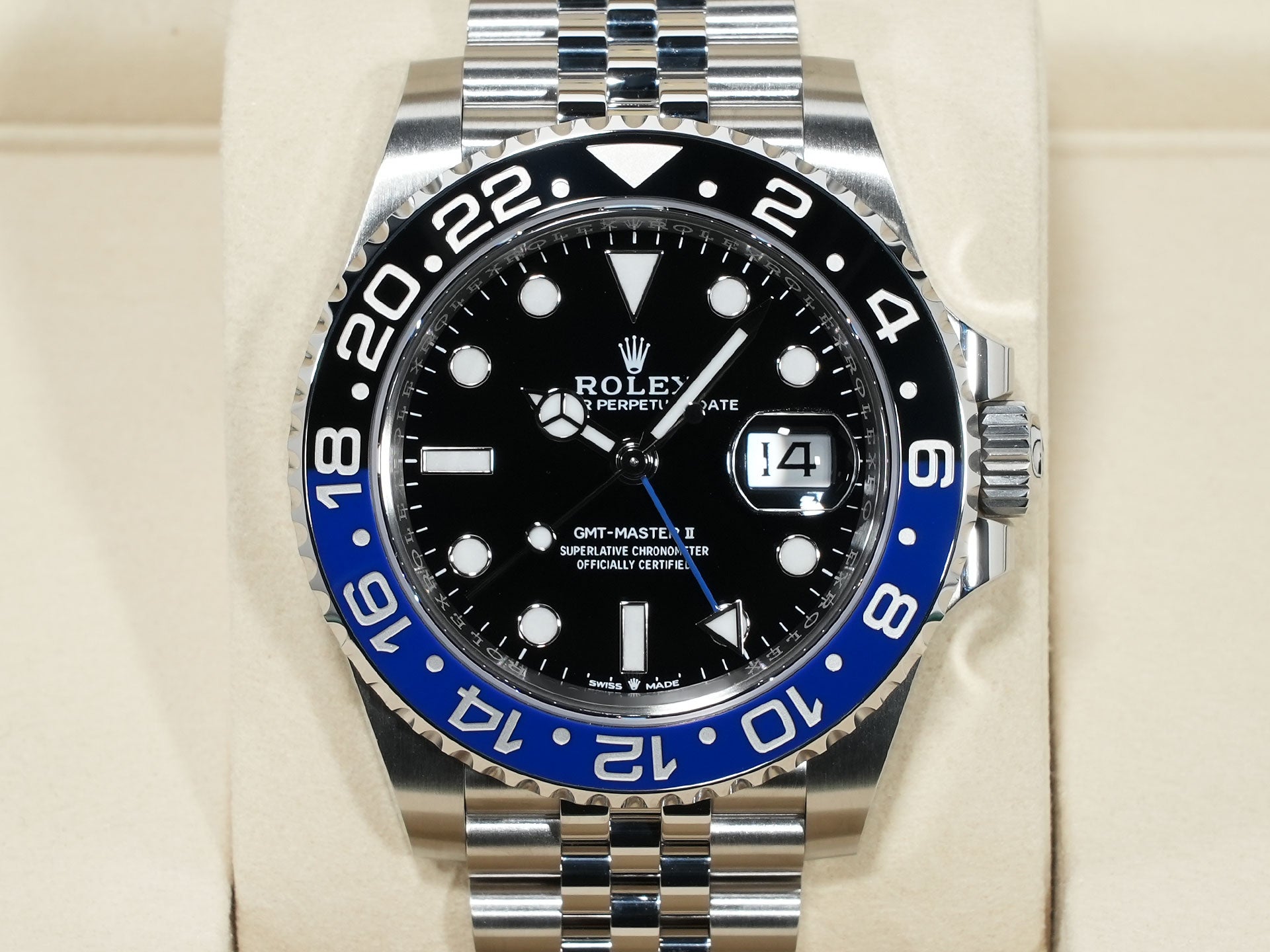 ロレックス GMTマスターII Ref.126710BLNR ステンレススチール ブラック文字盤 ジュビリーブレスレット 未使用 9a9fv2c8