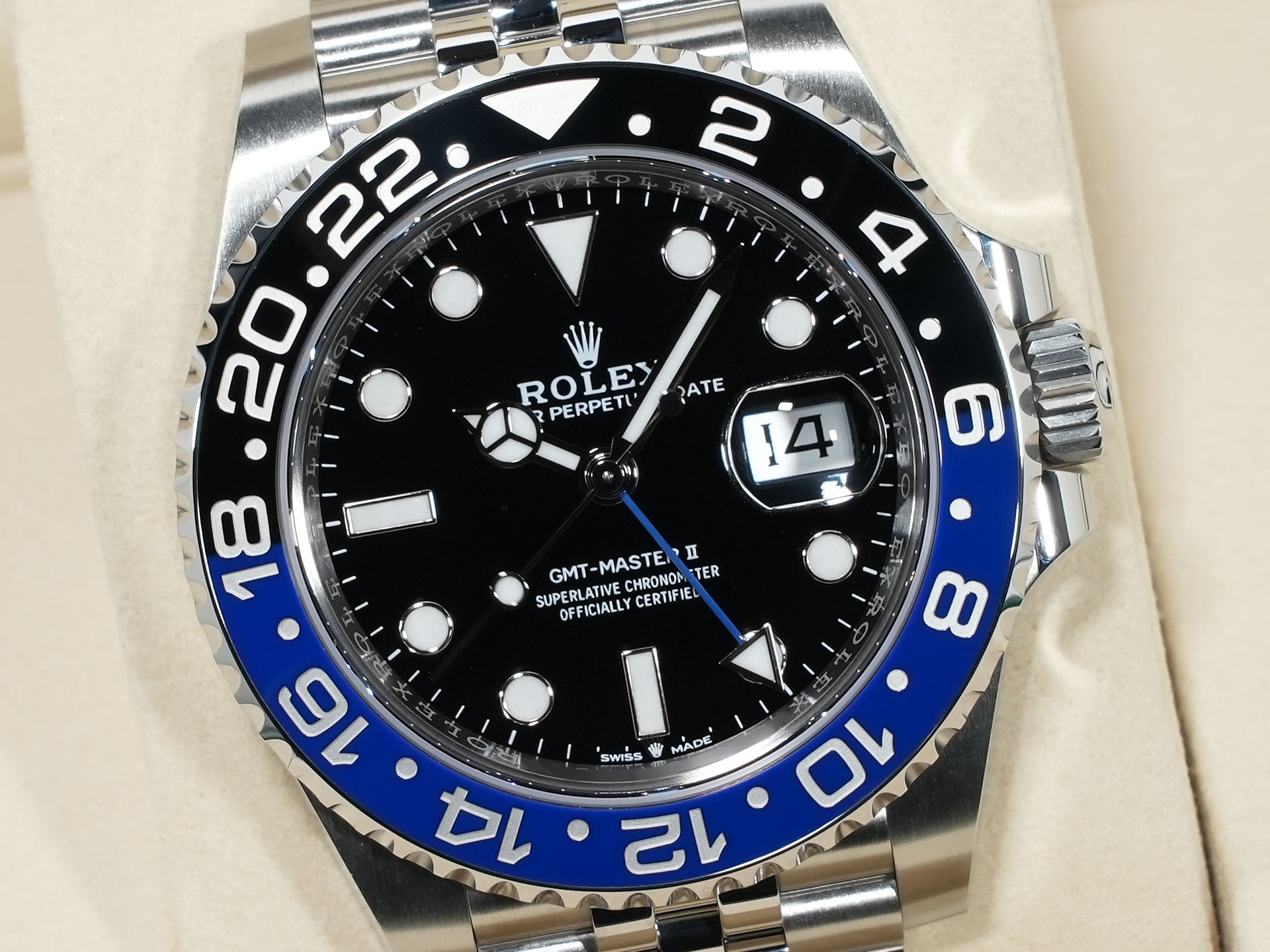 ロレックス GMTマスターII Ref.126710BLNR ステンレススチール ブラック文字盤 ジュビリーブレスレット 未使用 9a9fv2c8
