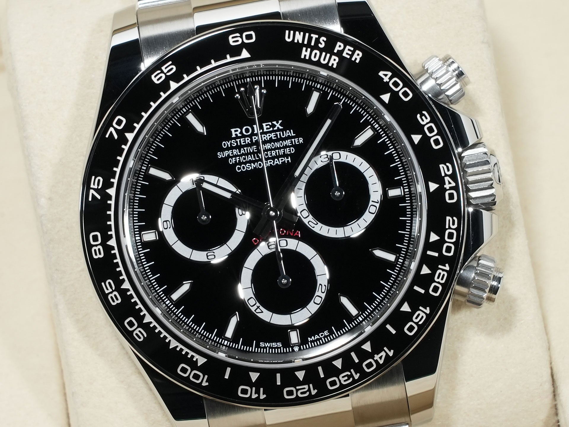 ロレックス デイトナ Ref.126500LN ステンレススチール ブラック文字盤 未使用 9cubdri9