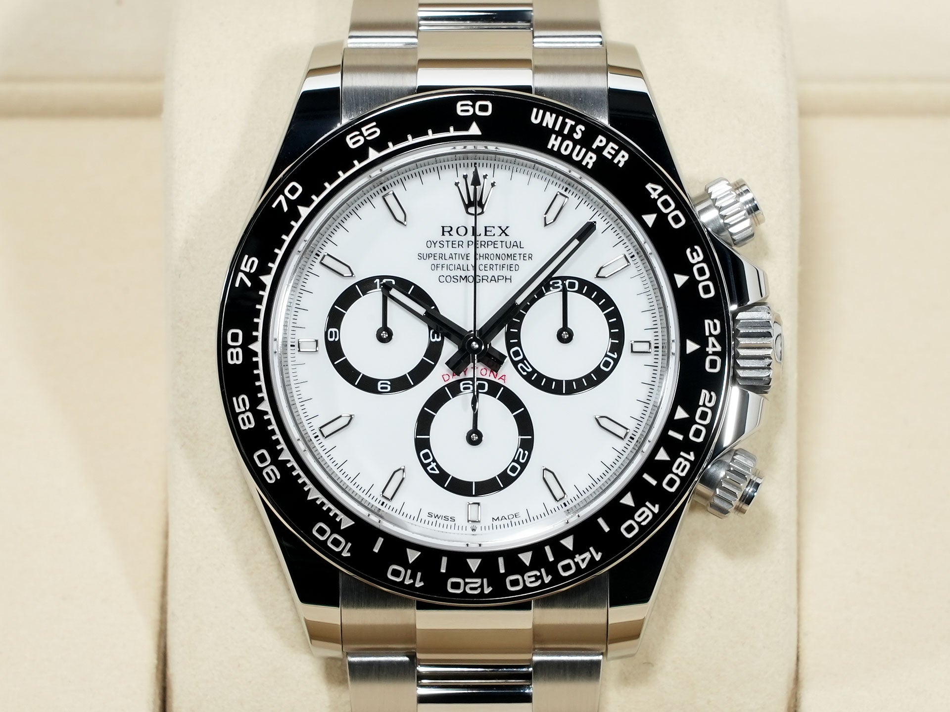 ロレックス デイトナ Ref.126500LN ステンレススチール ホワイト文字盤 未使用 fzry8sbb