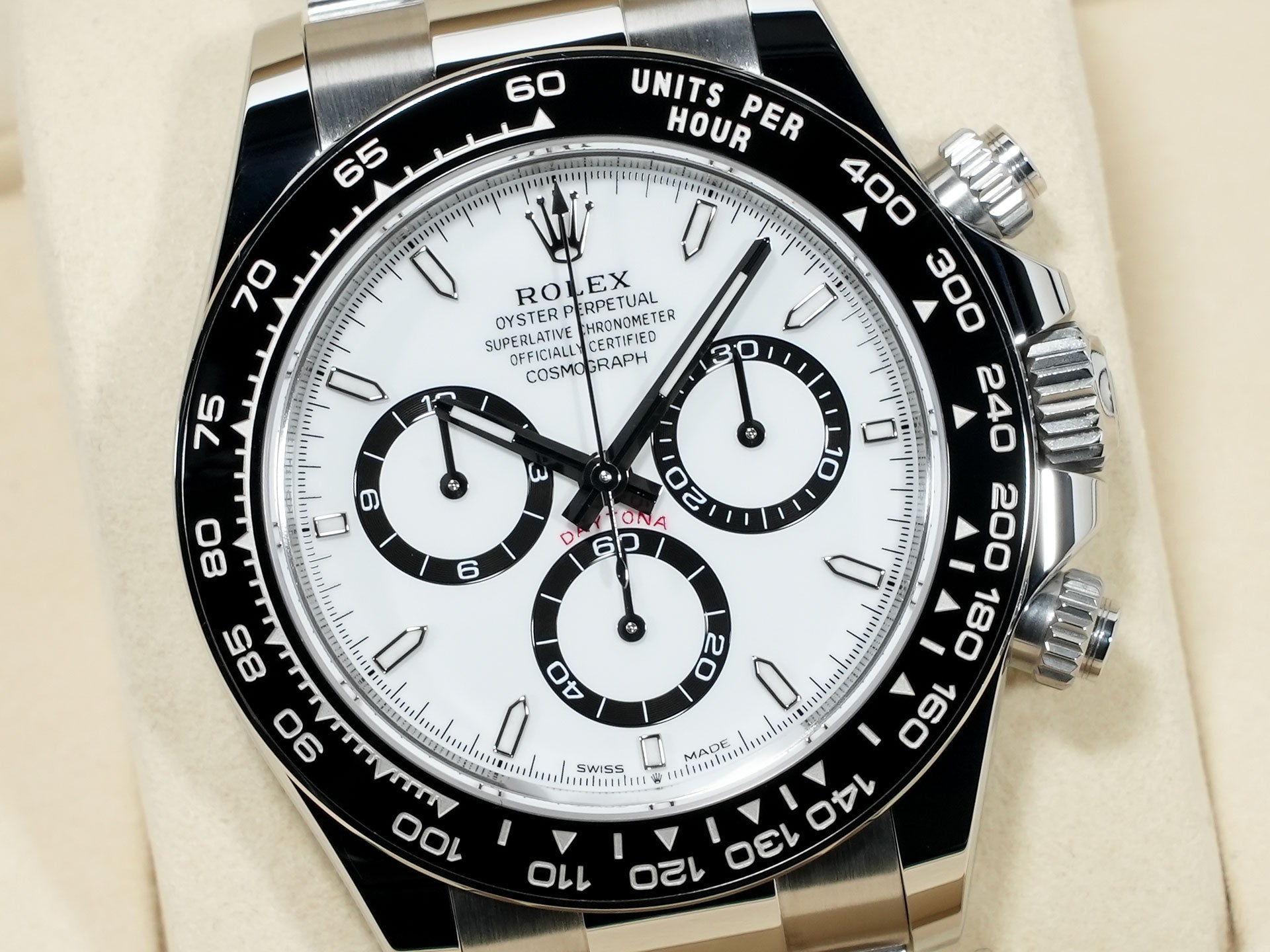 ロレックス デイトナ Ref.126500LN ステンレススチール ホワイト文字盤 未使用 fzry8sbb
