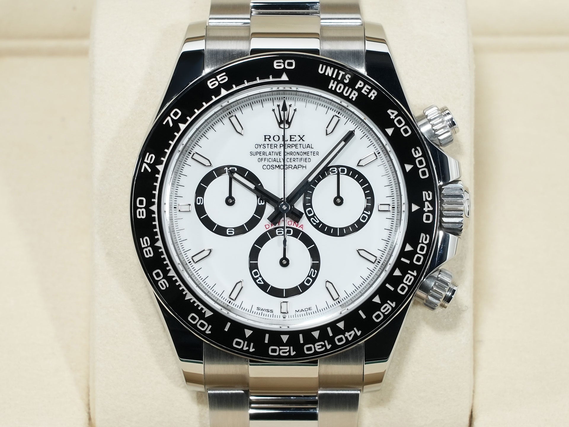 ロレックス デイトナ Ref.126500LN ステンレススチール ホワイト文字盤 未使用 ysiwca52