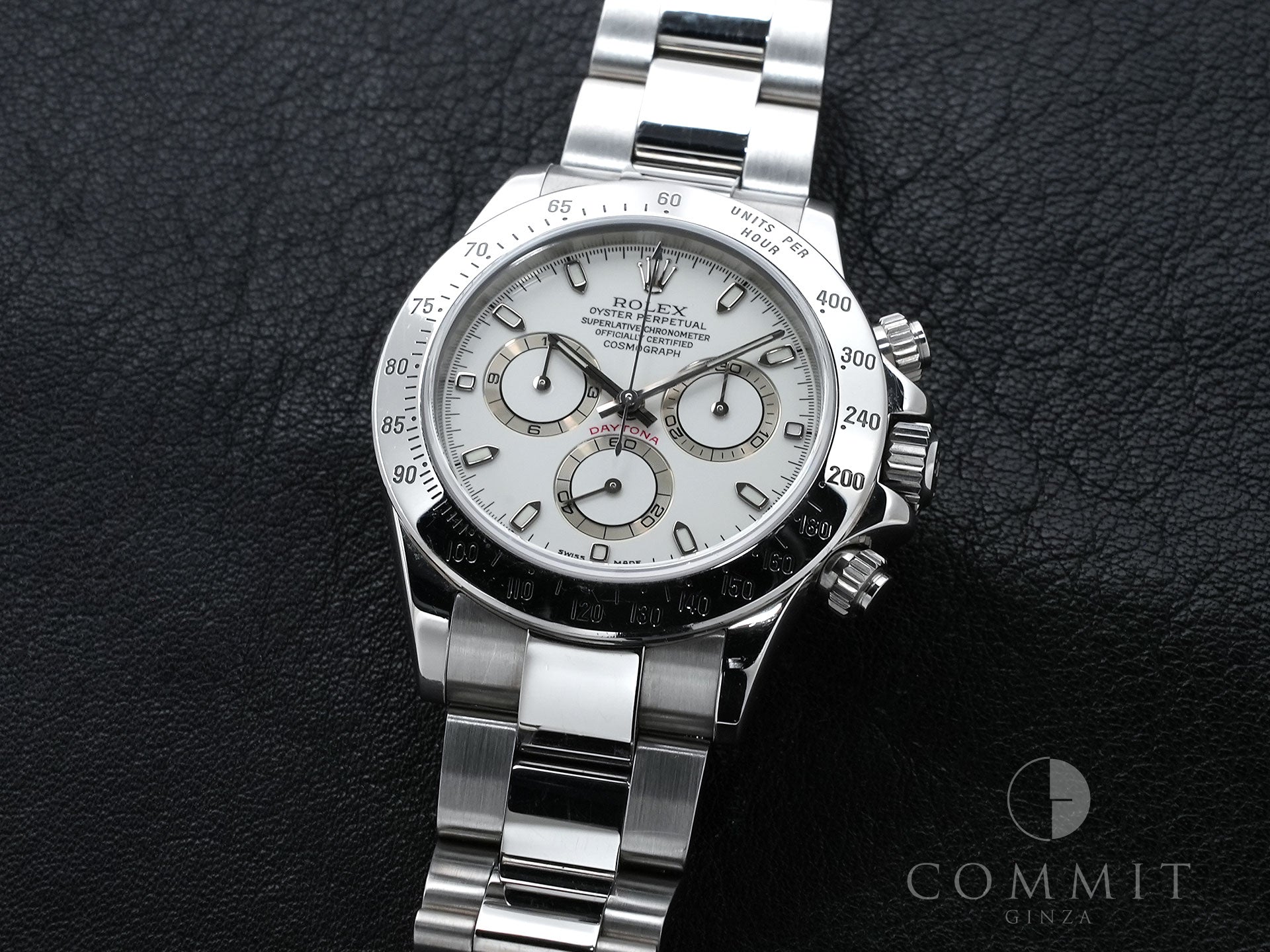 Pre-owned Rolex Daytona Ref. 116520 Stainless Steel White Dial bu9x9x7z