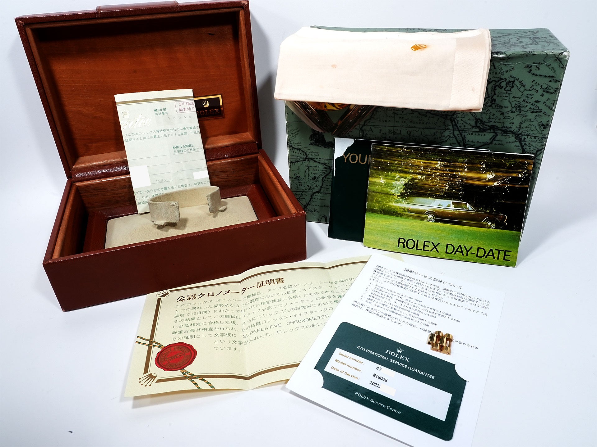 ロレックス デイデイト36 Ref.18038 イエローゴールド オニキス文字盤 中古 fw4muuk5