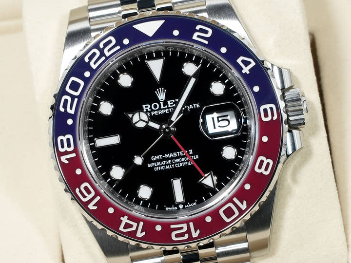ロレックス GMTマスターII Ref.126710BLRO ステンレススチール ブラック文字盤 ジュビリーブレスレット 未使用 44teoaat