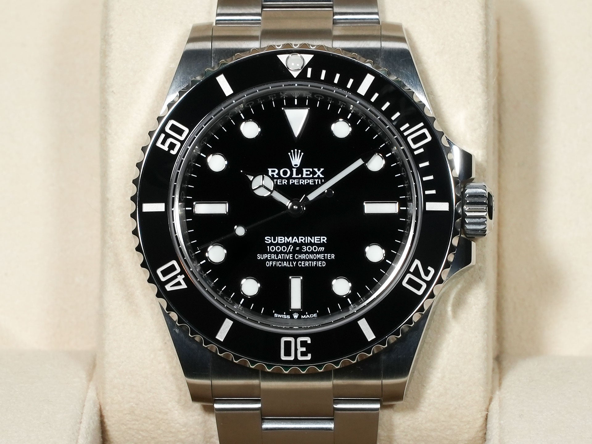 ロレックス サブマリーナー ノンデイト Ref.124060 ステンレススチール ブラック文字盤 美中古 akr69est