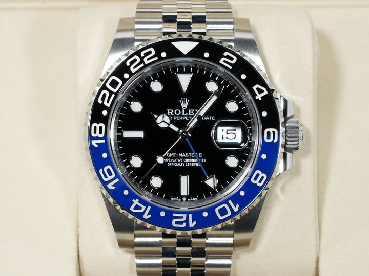 ロレックス GMTマスターII Ref.126710BLNR ステンレススチール ブラック文字盤 ジュビリーブレスレット 未使用 29ra4gnc
