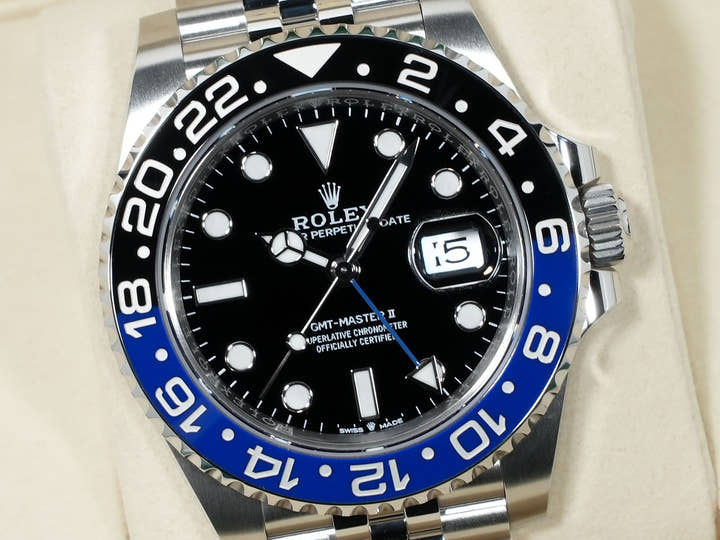 ロレックス GMTマスターII Ref.126710BLNR ステンレススチール ブラック文字盤 ジュビリーブレスレット 未使用 29ra4gnc