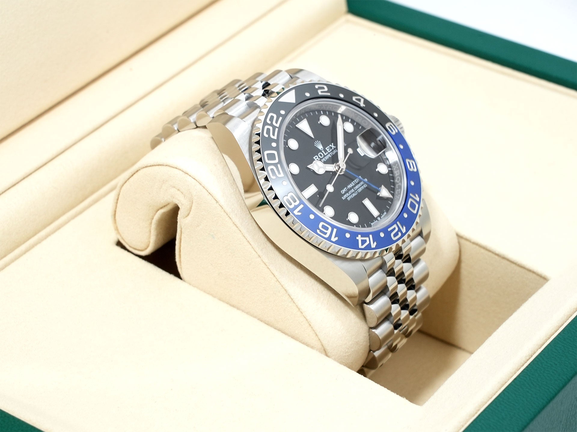 ロレックス GMTマスターII Ref.126710BLNR ステンレススチール ブラック文字盤 ジュビリーブレスレット 未使用 29ra4gnc