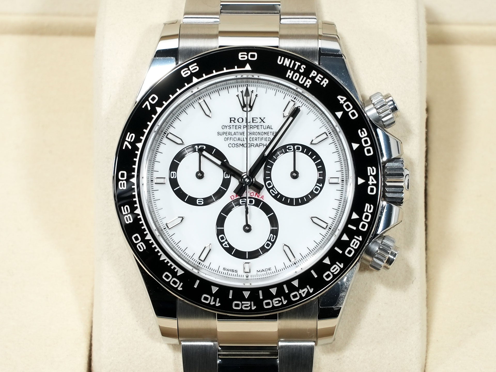 ロレックス デイトナ Ref.126500LN ステンレススチール ホワイト文字盤 未使用 eyj4ag4b