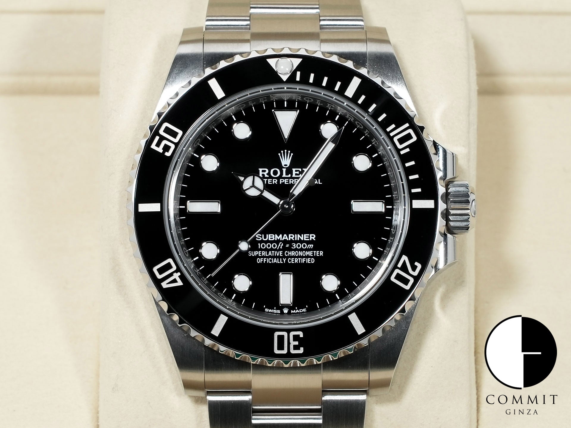 Rolex Submariner No Date Ref. 124060 Stainless Steel Black Dial Unused hsya98mm