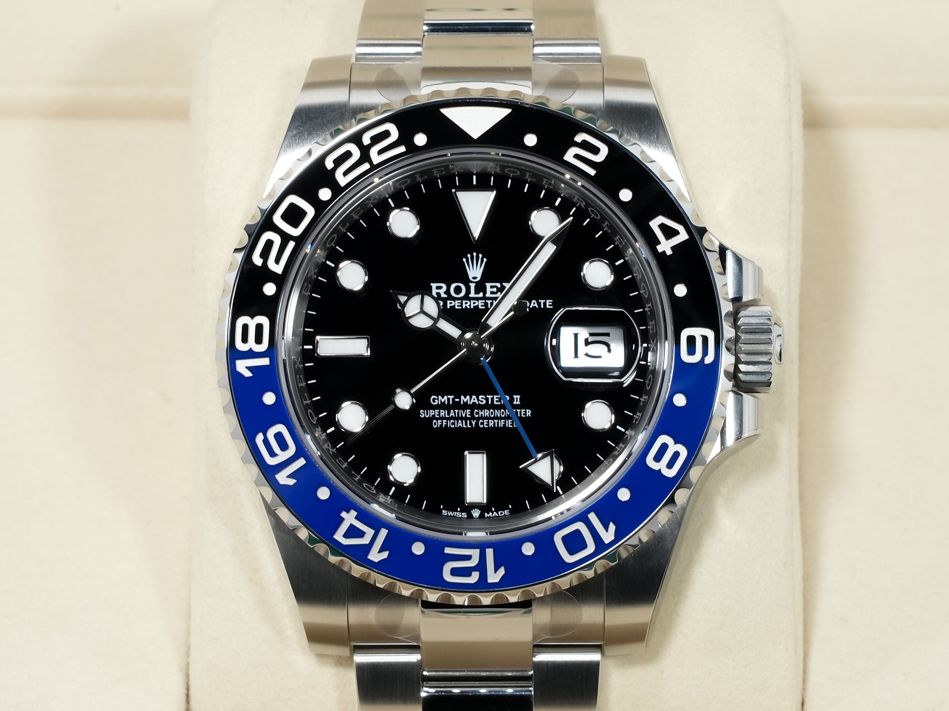 ロレックス GMTマスターII Ref.126710BLNR ステンレススチール ブラック文字盤 オイスターブレスレット 未使用 r42ybcnd
