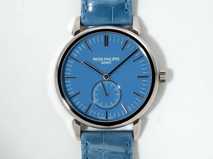 パテックフィリップ カラトラバ グランド エキシビジョン 東京2023 Ref.6127G-010 ホワイトゴールド ラックライトブルー文字盤 中古 cdbjuuxw