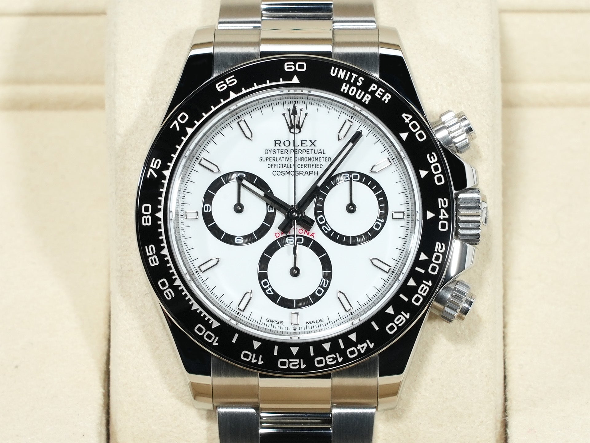 ロレックス デイトナ Ref.126500LN ステンレススチール ホワイト文字盤 未使用 8gdgzo29