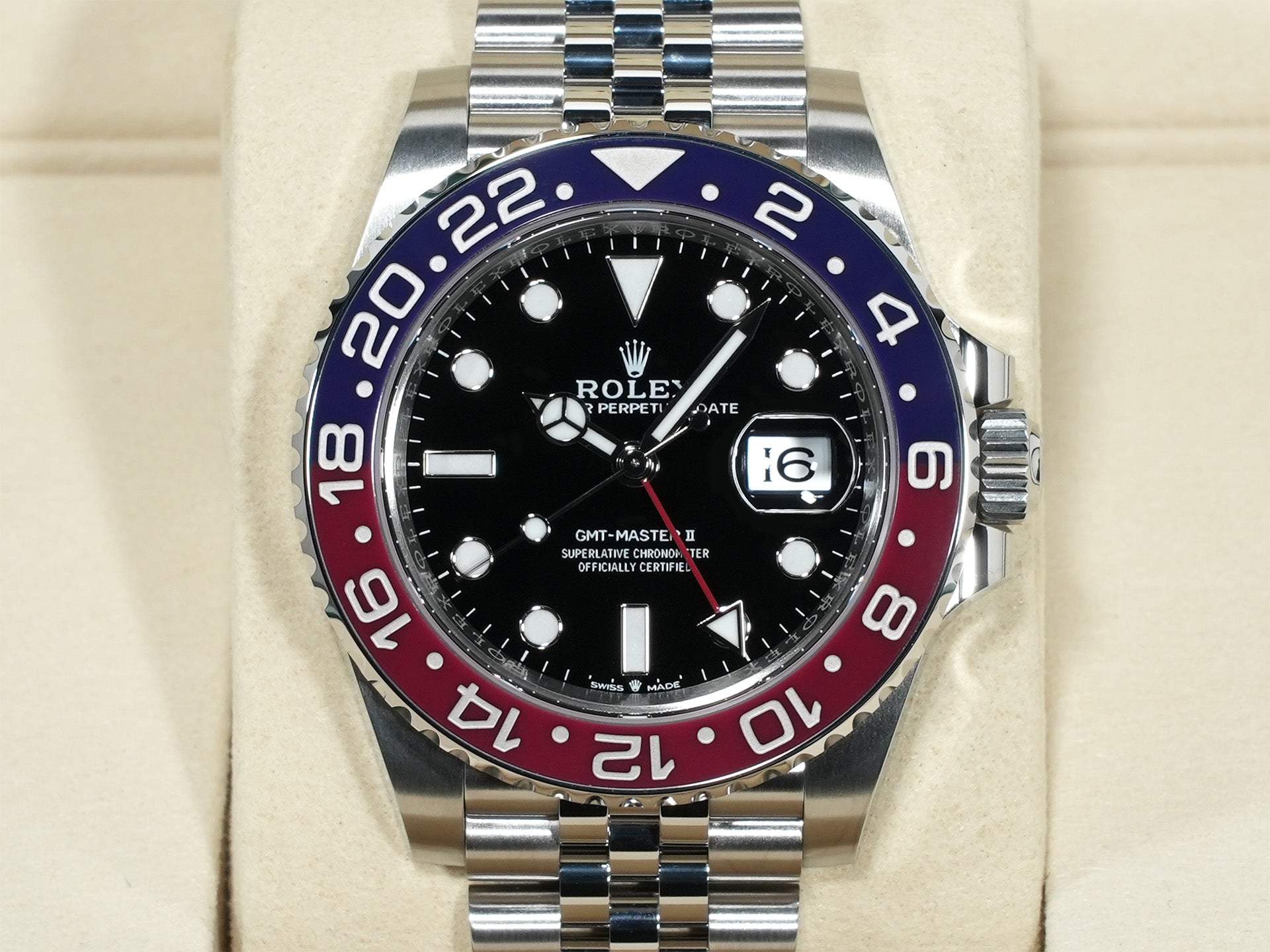 ロレックス GMTマスターII Ref.126710BLRO ステンレススチール ブラック文字盤 ジュビリーブレスレット 未使用 4wm5ss7y