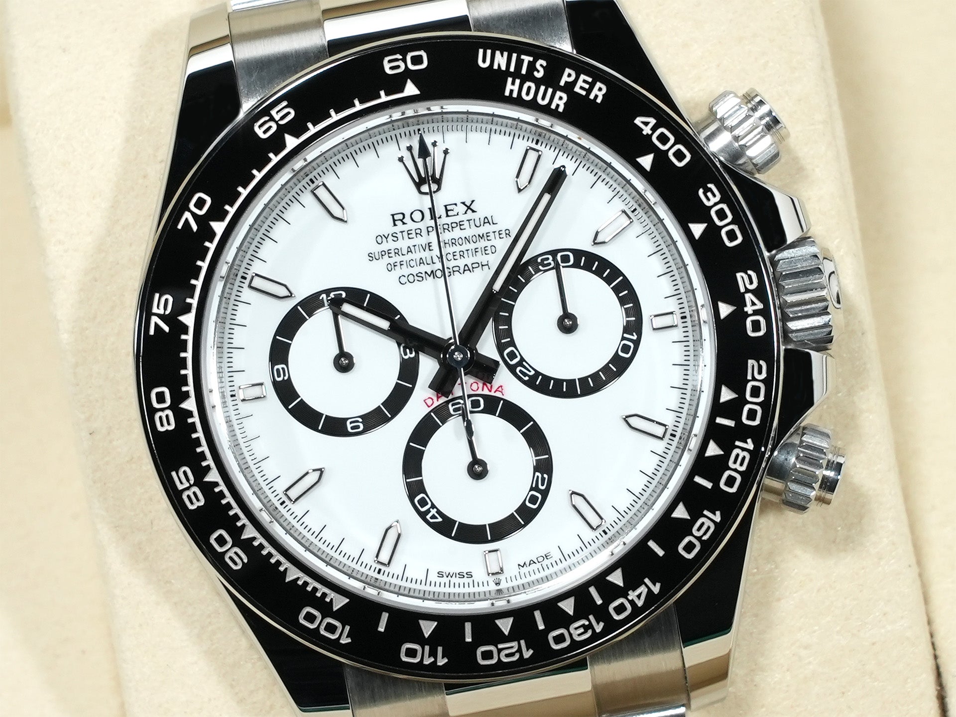 ロレックス デイトナ Ref.126500LN ステンレススチール ホワイト文字盤 未使用 vtx7feqq