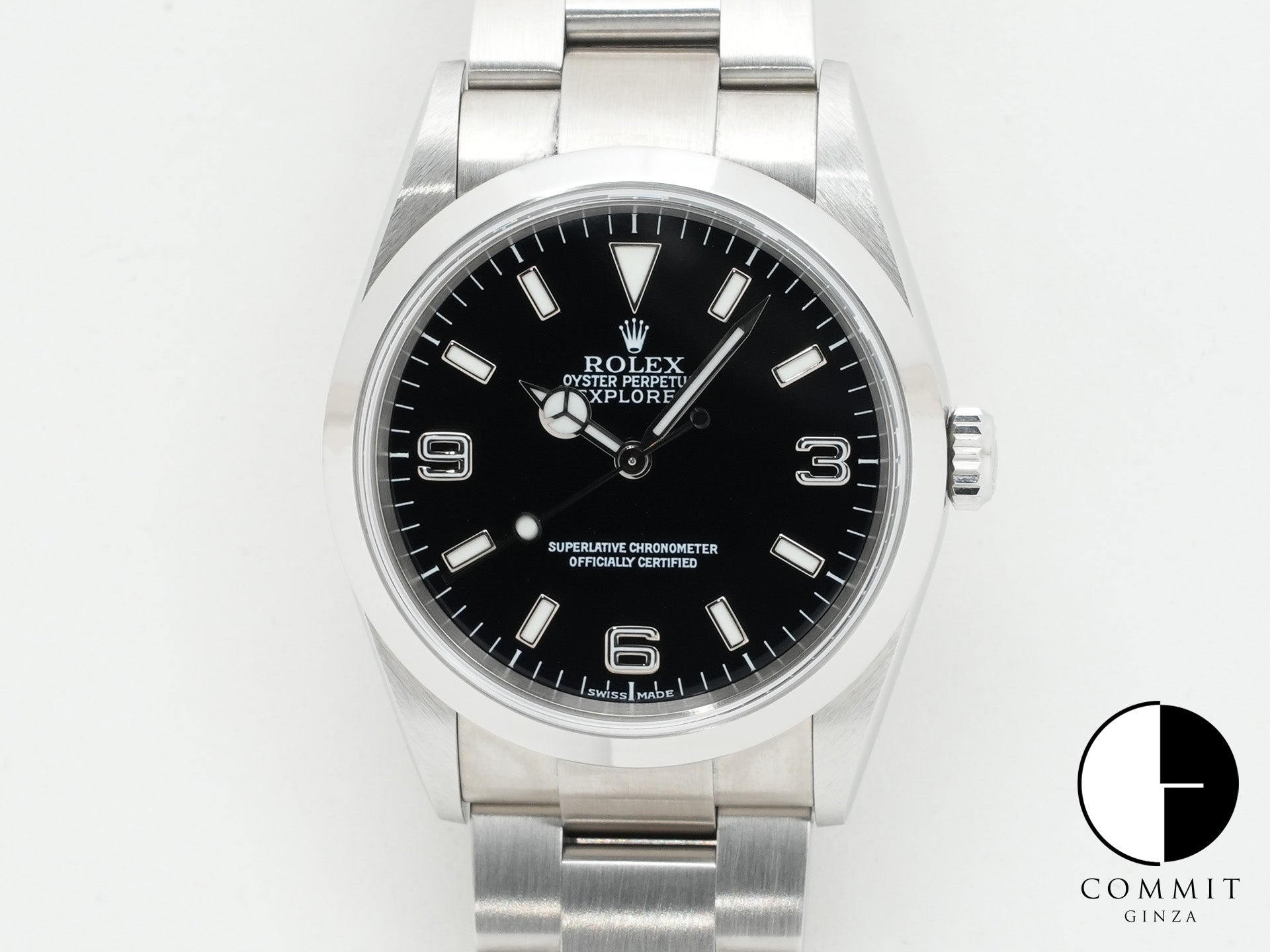 ロレックス エクスプローラーI Ref.114270 ステンレススチール ブラック文字盤 オイスターブレスレット 極美品 vstxce97